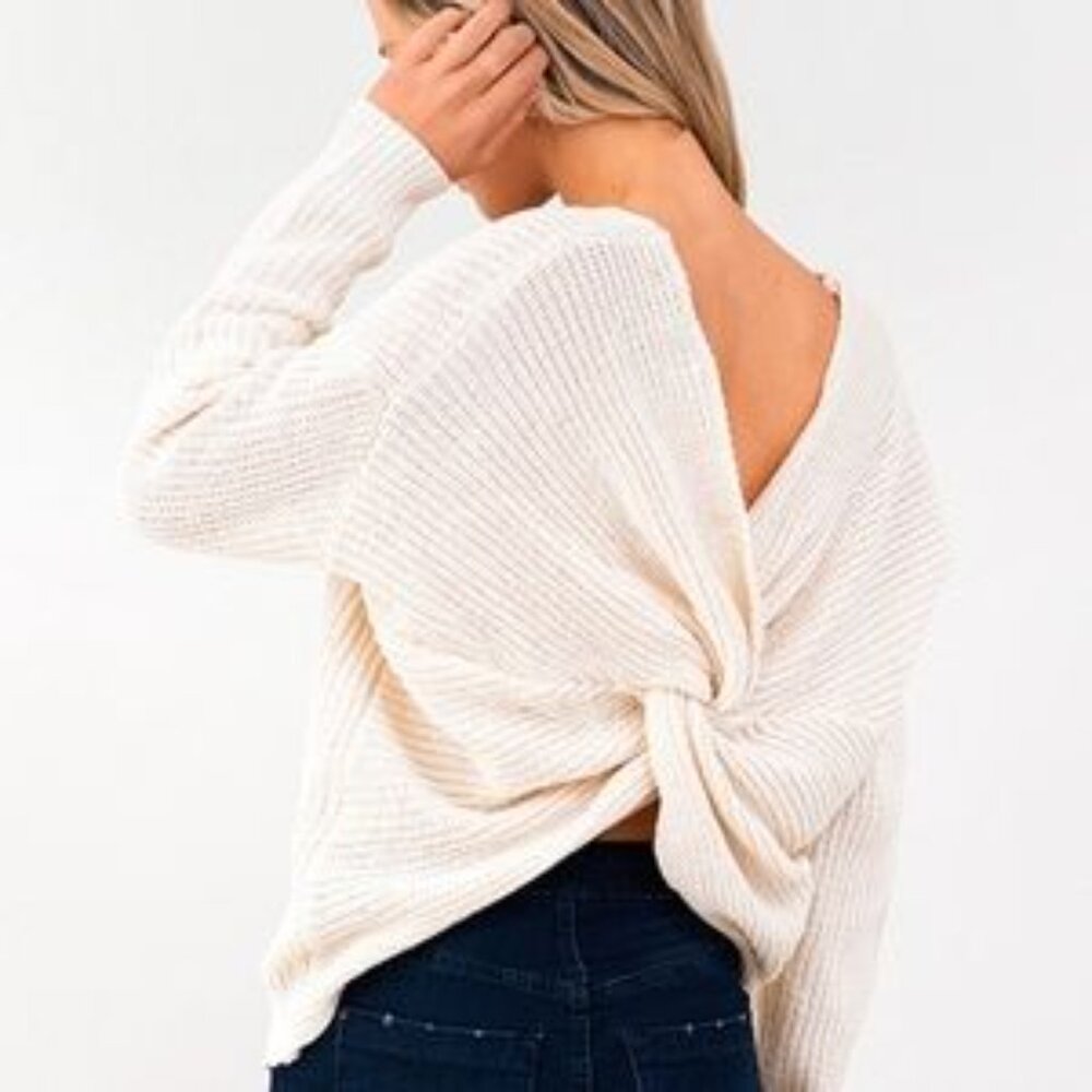 1 - NWT- 525 AMERICA TWO WAY TWIST SWEATER (SOLD OUT ON REVOLVE) - Picture 3 of 8